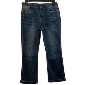 Dollhouse Jackie Capri Denim Jeans Crop Pants Medium Blue Wash Size 3